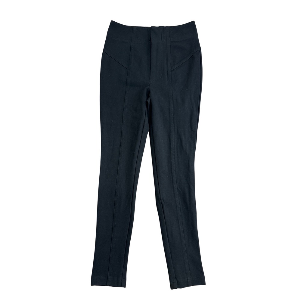 Free People Black Seamed High Waisted Skinny Pants Size 2 Equestrian Style